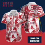 Boston Red Sox Special Hawaiian Design Button Shirt V2301
