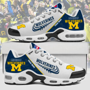 Customize Your Name with Michigan Wolverines Ver 28 Sport Shoes