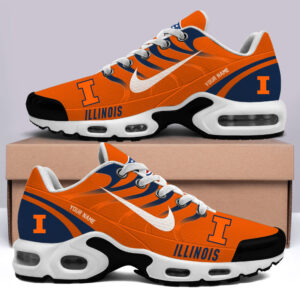 Illinois Fighting Illini - Custom Kicks NCAA H56 Sport Air Max Plus Shoes Shoes