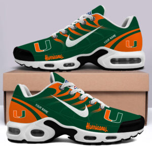 Miami Hurricanes - Custom Kicks NCAA H56 Sport Air Max Plus Shoes Shoes