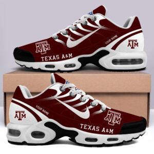 Texas A&M Aggies - Custom Kicks NCAA H56 Sport Air Max Plus Shoes Shoes
