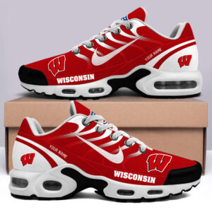 Wisconsin Badgers - Custom Kicks NCAA H56 Sport Air Max Plus Shoes Shoes