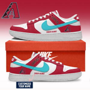 Arizona Diamondbacks MLB Custom Air Force Shoes