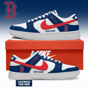 Boston Red Sox MLB Custom Air Force Shoes