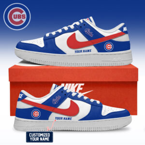 Chicago Cubs MLB Custom Air Force Shoes