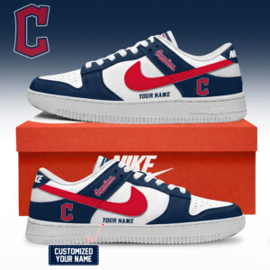 Cleveland Guardians MLB Custom Air Force Shoes
