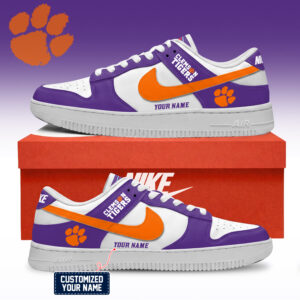 Clemson Tigers NCAA Custom Air Force Shoes