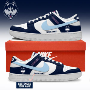 UConn Huskies NCAA Custom Air Force Shoes