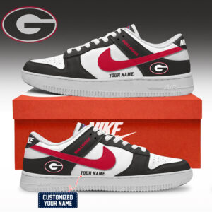 Georgia Bulldogs NCAA Custom Air Force Shoes