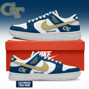 Georgia Tech Yellow Jackets NCAA Custom Air Force Shoes