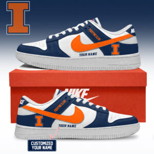 Illinois Fighting Illini NCAA Custom Air Force Shoes