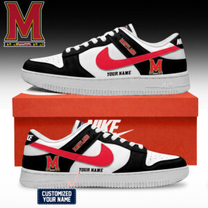 Maryland Terrapins NCAA Custom Air Force Shoes