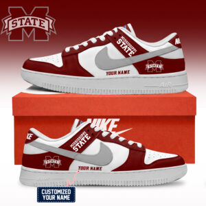 Mississippi State Bulldogs NCAA Custom Air Force Shoes