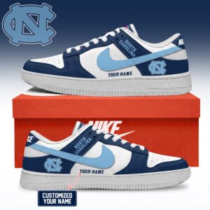 North Carolina Tar Heels NCAA Custom Air Force Shoes