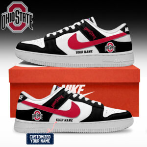 Ohio State Buckeyes NCAA Custom Air Force Shoes