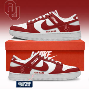 Oklahoma Sooners NCAA Custom Air Force Shoes