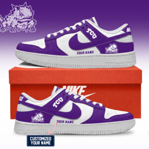 TCU Horned Frogs NCAA Custom Air Force Shoes