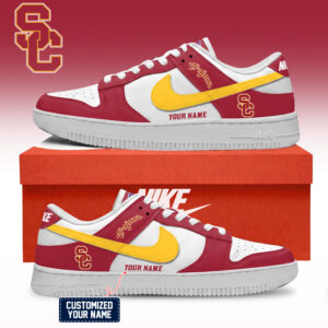USC Trojans NCAA Custom Air Force Shoes