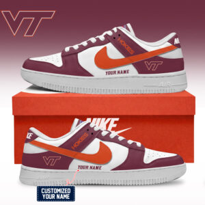 Virginia Tech Hokies NCAA Custom Air Force Shoes