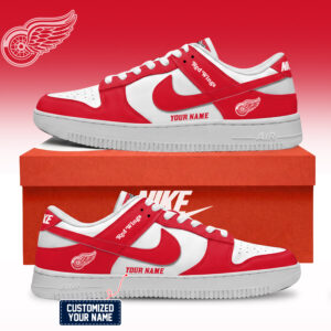 Detroit Red Wings NHL Custom Air Force Shoes