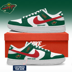 Minnesota Wild NHL Custom Air Force Shoes