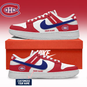 Montreal Canadiens NHL Custom Air Force Shoes