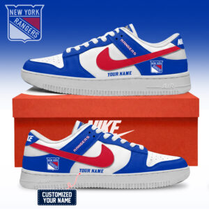 New York Rangers NHL Custom Air Force Shoes