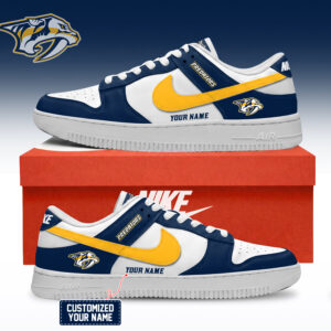 Nashville Predators NHL Custom Air Force Shoes