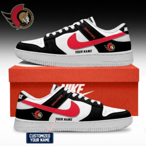 Ottawa Senators NHL Custom Air Force Shoes