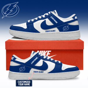 Tampa Bay Lightning NHL Custom Air Force Shoes