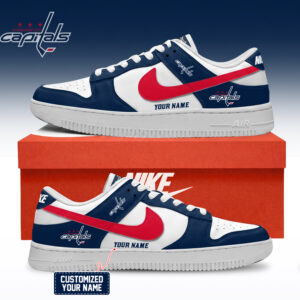 Washington Capitals NHL Custom Air Force Shoes