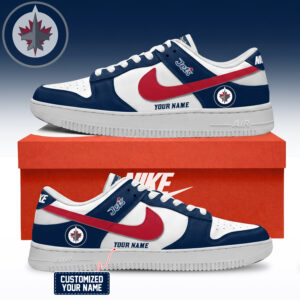Winnipeg Jets NHL Custom Air Force Shoes