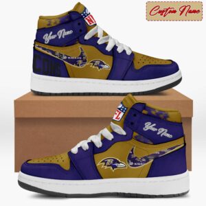 Baltimore Ravens - AJ1 High Top Shose - V1