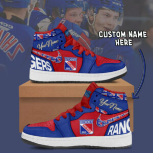 New York Rangers- AJ1 High Top Shose - V1