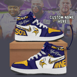 Minnesota Vikings - AJ1 High Top Shose - V1