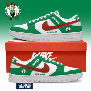 Boston Celtics NBA Custom Air Force Shoes