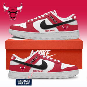 Chicago Bulls NBA Custom Air Force Shoes