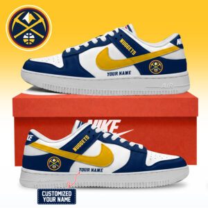 Denver Nuggets NBA Custom Air Force Shoes
