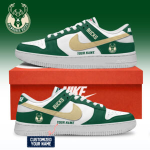 Milwaukee Bucks NBA Custom Air Force Shoes