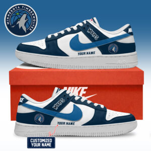 Minnesota Timberwolves NBA Custom Air Force Shoes