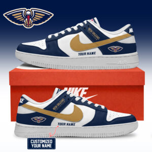 New Orleans Pelicans NBA Custom Air Force Shoes