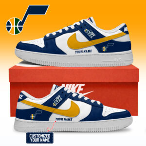 Utah Jazz NBA Custom Air Force Shoes