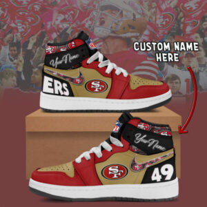 San Francisco 49ers - AJ1 High Top Shose - V1
