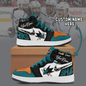 San Jose Sharks - AJ1 High Top Shose - V1
