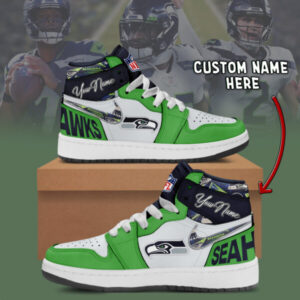 Seattle Seahawks - AJ1 High Top Shose - V1